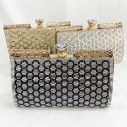 European and American Dinner Bag Women's Fashion Large Capacity One Shoulder Evening Bag Rhinestone Hand Dress Cheongsam Dinner