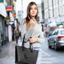 LOVEVOOK 2022 PU Leather Purse and Handbags for Ladies Designer Elegent Large Shoulder Bag Luxury Women Tote Bags