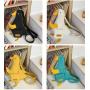 HR283 Fashion Cute Duck Canvas Messenger Bag for Women New Student Crossbody Shoulder Bag Trendy Funny Cute Cartoon Chest Bag