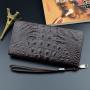 2021 New Alligator-print wallet Men's Long Zippered mobile phone bag Clutch Business card holder wallets for man