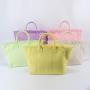 Keymay Hot Sale USA Warehouse Free Shipping Mixed 6 Colors High Quality Hand Bags Beach New Design Handbag Cute Tote Bags