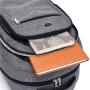 HR021 Unisex Solid Color Laptop Backpack Business Nylon College Shoulder Bag Portable Lightweight Universal Computer Schoolbag