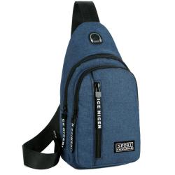 Gelory Fashion Solid Color Casual Multifunction Waist Bags Outdoor Sport Travel Oxford Shoulder Crossbody Chest Bag