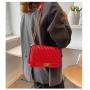 OEM ODM Bolso Para Mujer Sac A Bandoulier Fashion Simple Designer Branded Leather Flap Crossbody Chain Shoulder Bags For Women