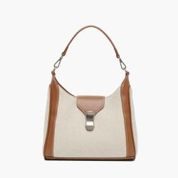 Warehouse Custom Logo Handbag Fashion Bags Women Shoulder Handbags Ladies Purses Canvas Leather Shoulder Tote Bag