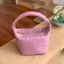 2024 Factory Wholesale Luxury Woven Leather Handbags Fast Shipping Bags Custom Color Small Bags Woven Bags for Women