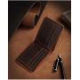 Crazy Horse Genuine Leather Luxury Purse Casual Wallets Vintage Slim Wallet custom leather wallet for men credit card holder bag