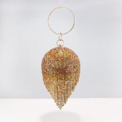 Hot selling women's tassel handbag spherical evening bag