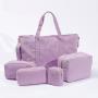 Keymay Detachable Shoulder Strap Large Capacity Corduroy Shoulder Bag Crossbody Ladies Purse Handbags Tote Purses Small Tote Bag