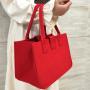 Promotion Felt Cloth Tote Lunch Bag Custom Logo Printing Luxury Handle Cotton Wedding Christmas Party Shopping Bag