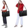Lightweight Tote Shoulder Weekender Overnight Bag Gym Sports Travel Duffel Bag with Shoes Compartment