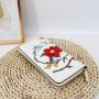 retro clutch bags long zipper cell phone clutch purse embroidery Sequined card wallet women designer long zipper wallet  20 cm