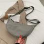 Gelory Travel Ladies Cross Body Bag Half Moon Custom Large Capacity Nylon Crossbody Shoulder Bags For Women