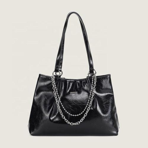 Good quality soft pu leather large bag woman handbags bolsos para mujeres popular chain shoulder sling bags for ladies