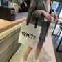2024 Summer Bucket Jelly Bag pvc Transparent Handbag Single Shoulder Letter Large Capacity Beach Bag