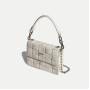 2024 Woven Genuine Leather Bags Handbags Luxury Women Hand Bag With Removable Chain