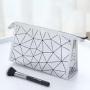 Argyle lattice PU Scrub Makeup Bag Wholesale portable travel Hand toiletry Bag storage Cosmetic bags