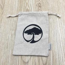 Custom Natura Jute Drawstring Bag
