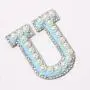 Glitter Chenille 26 Alphabets Self Adhesive Patches 11 Colors Glue Backing Letter Patches for Clothing Hat DIY Letter Patches