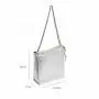 Customized Logo Silver Womens Shoulder Bags Wholesale Fashion High Quality Vegan Leather Bags With Zipper Womens Tote Bags