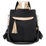 HR617 Women Bag Backpack New Fashion Girls' Retro Nylon Anti Theft Schoolbag Female Versatile Comfortable Travel Handheld Bag