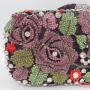 Flower inlaid diamond full diamond banquet women's bag in hand