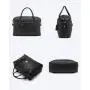 LOVEVOOK 2pcs/set Fashion Leather Travel Duffle Bag for Women Men Vintage Weekender Overnight Bag Gym Sports Bag with Wet Pocket