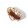 2024 Custom Handmade Woven Canvas Tote Bag For Women Luxury With Genuine Leather Purse