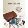 LOVEVOOK Fashion Laptop Tote Bag 15.6 In Work Bags Professional Leather Computer Bag Teacher Large Purses and Handbag for Women
