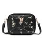 Women's Bag Embroidery Butterfly Camera Bag Pu Leather Wholesale 2024 New Personalized Small Shoulder Crossbody Bags for Women