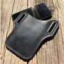 Belt Bags For Men Phone Pocket Retro Genuine Cowhide Mountaineering Bag Crazy Horse Leather Man Small Waist Pack