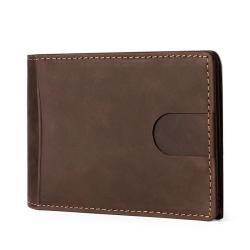 2022 New fashion Ultra-thin RFID men wallet  leather European and American casual US dollar clip Hight quality wallet for men