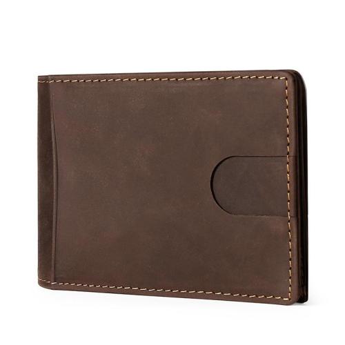 2022 New fashion Ultra-thin RFID men wallet  leather European and American casual US dollar clip Hight quality wallet for men