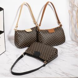 Ladies Portable Underarm Handbag Brand Pattern Design Print PU Leather Shoulder Bag