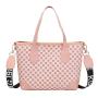 2024 Women's Fashionable Crossbody Small Handbag Portable Bag Circle Pattern Contrast Colors New Simple Design Chain Decoration