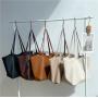 2024 women hand bags fashion luxury purse handbags shoulder shopping Simple pure color ladies tote bag Set