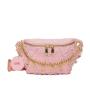 2024 Custom Logo Denim Shoulder Fanny Pack For Women Jeans Waist Bag With Charm
