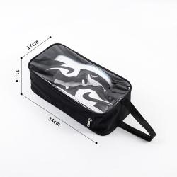SN035 Waterproof Travel Shoe Bag Transparent Shoe Box Oxford Household Portable Storage Shoe Bag for Travel