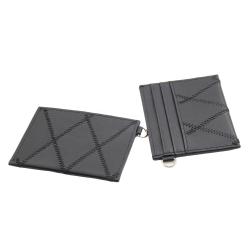 Fashion High Quality Sheepskin Card Holder Quilted Lambskin Leather Card Holder