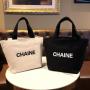 Gelory New Simple Canvas Tote Bag Fashion Portable Letter Canvas Tote Bag