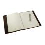 Customized Leather Dairy Agenda Cover Refillable Handmade Genuine Leather Notebook Cover for A5 A6