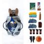 Fashion Men Grey Travel Duffel Bag New Design Custom Printed Travel Sports Duffel Gym Bag