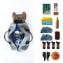 Fashion Men Grey Travel Duffel Bag New Design Custom Printed Travel Sports Duffel Gym Bag