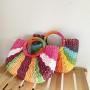 New Colored Moon Grass Handheld Large Capacity Bag