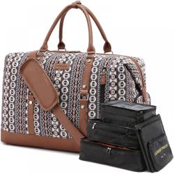 LOVEVOOK 2022 large handbags for women lifestyles bag floral over night duffle bag custom logo gym weekend Luggage travel bags