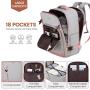 LOVEVOOK Carry on Travel Backpack Flight Approved Waterproof Travel Bag with 3 Packing Cube Luggage Weekender Overnight Backpack