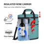 Cooler Bag with Strap Bottle Carrier Case Tote Insulated Food Cooler Backpack Waterproof Travel Bag