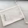 Super Soft Cotton Muslin Gift Drawstring Bag Transparent Cotton Packaging Pouch