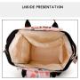2024 Eco Friendly Oxford Diaper Bag Custom Logo Mummy Baby Diaper Bag Backpack