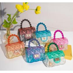 Low Price Luxury Colorful Pvc Red Crossbody Ladies Small Mini Women Handbags Shoulder Kid Jelly Coin Purses